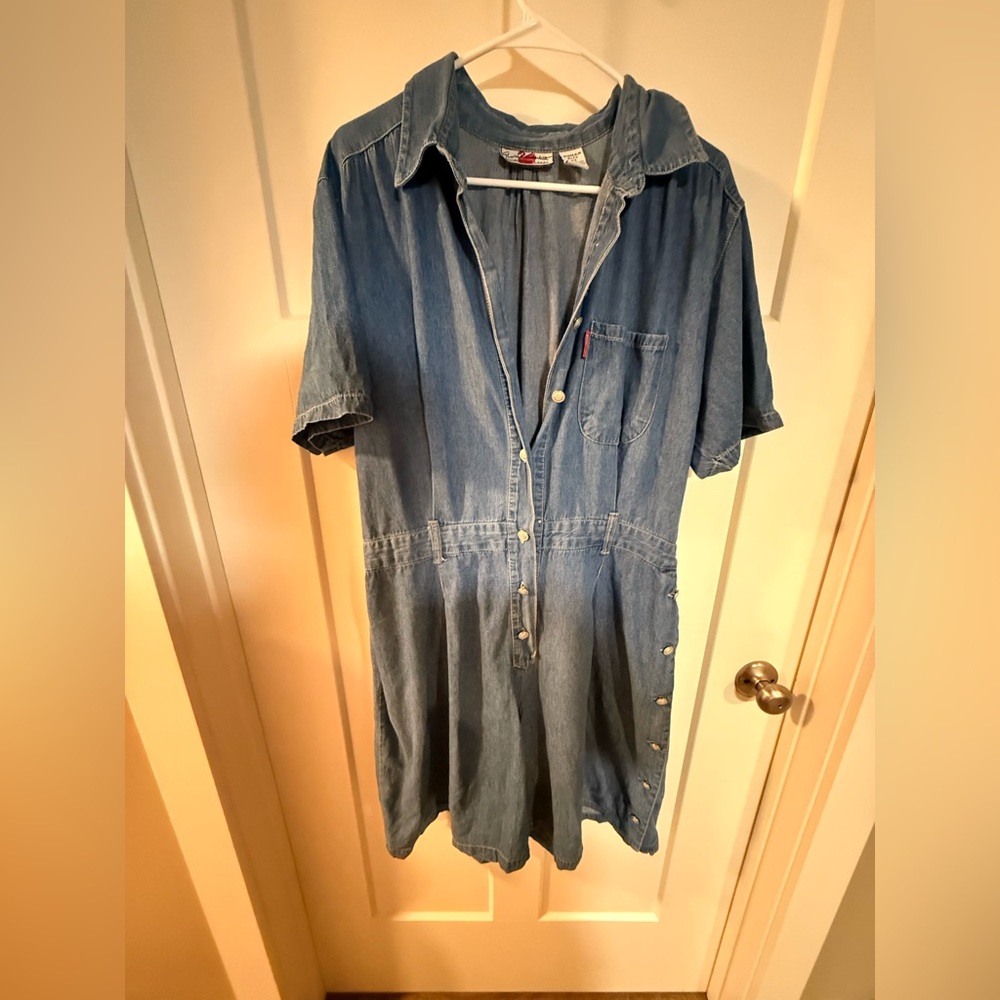 Guess Blue Denim Shirt with Button Detail